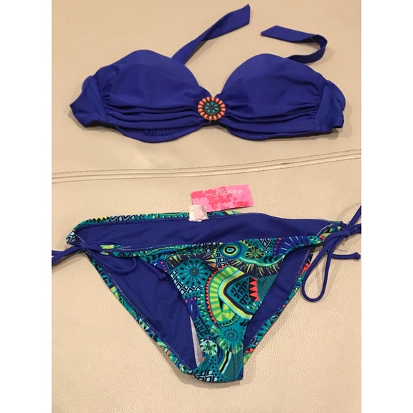 NWT Swimsuit bundle XL TOPS & L BOTTOMS - Picture 5 of 8